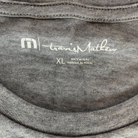 Travis Mathew Golf Gray Blue Bushwood Country Club Short Sleeve Shirt Mens XL - Picture 3 of 4